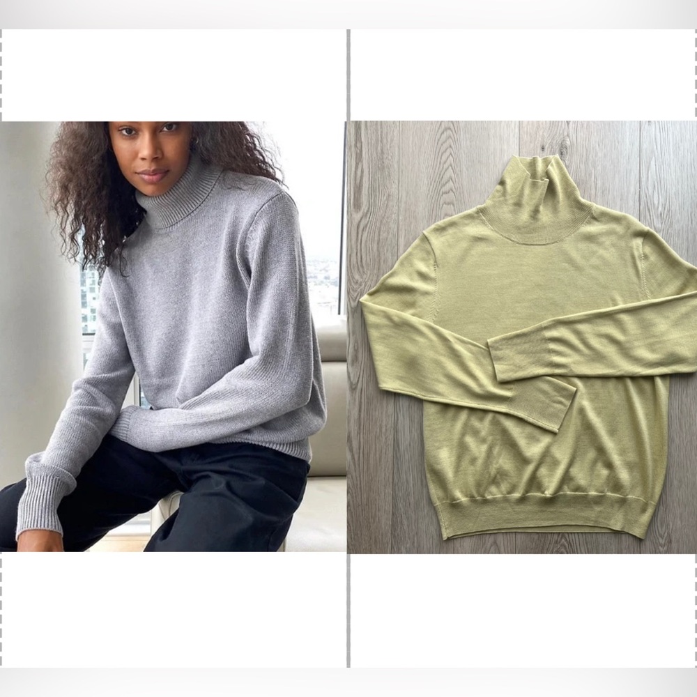 Wilfred Turtleneck lightweight sweater Sz L - Picture 1 of 12
